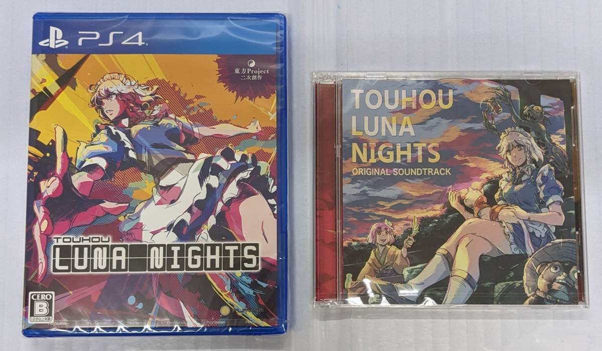 E02-2042 1円スタート 未開封品 PS4ソフト Touhou Luna Nights 東方Project 二次創作 購入特典 サントラCD付き　プレステ4ソフト　_画像1