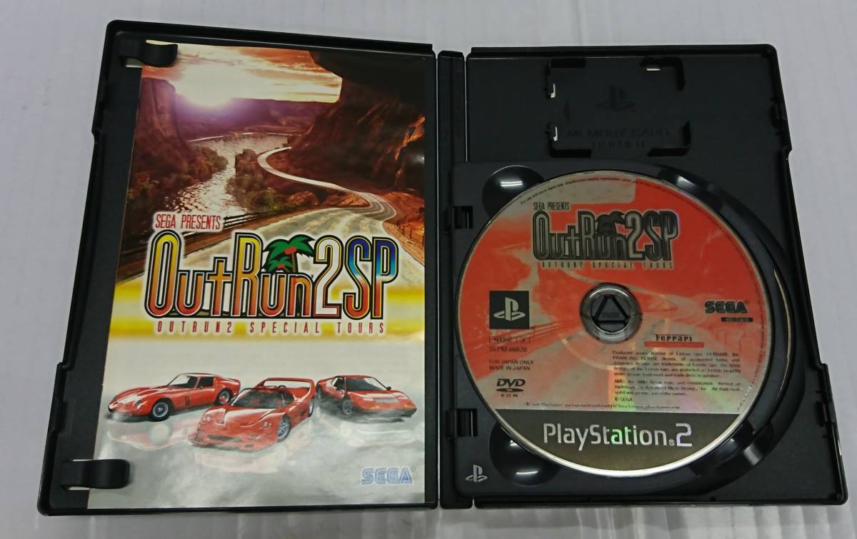 E02-2087　ジャンク品　PS2ソフト　SEGA PRESENTS　 OutRun2 SP　アウトラン2　スペシャルツアーズ　_画像3