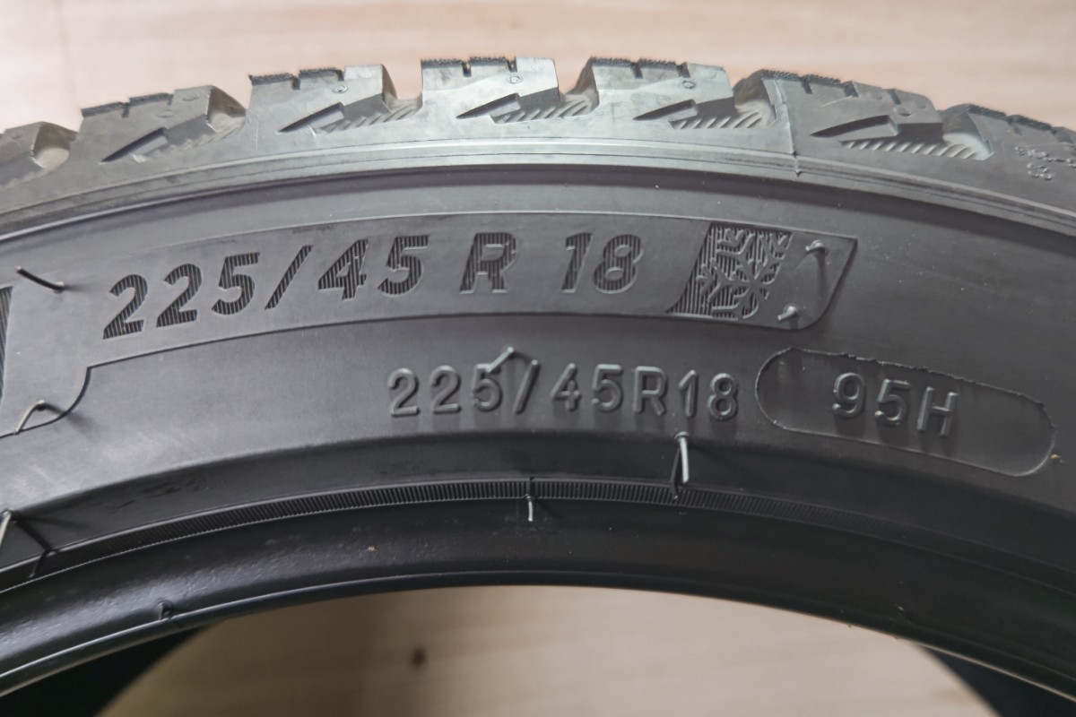 中古タイヤ MICHELIN X-ICE SNOW 225/45R18 95H バリ山 クラウン スカイライン マークX オデッセイ ステージア等 A310_画像8