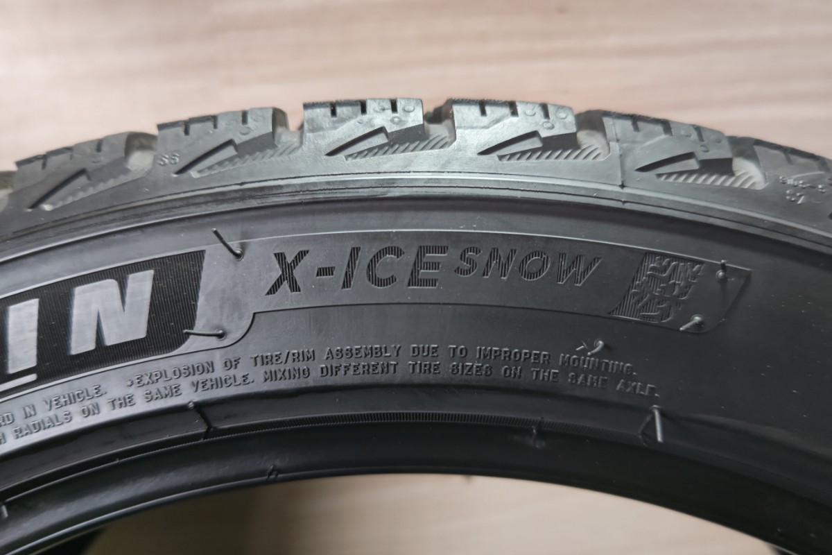 中古タイヤ MICHELIN X-ICE SNOW 225/45R18 95H バリ山 クラウン スカイライン マークX オデッセイ ステージア等 A310_画像7