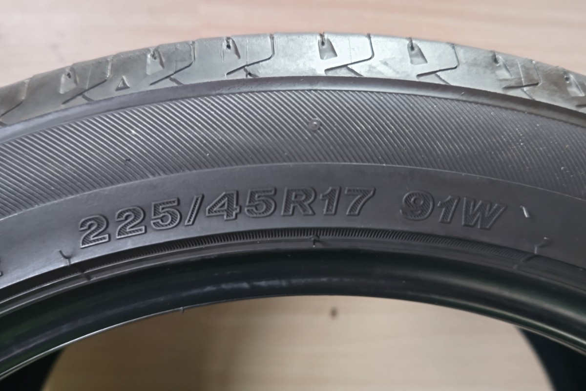 中古タイヤ BRIDGESTON REGNO GR-XⅡ 225/45R17 2本 スカイライン ランサー インプレッサ フォレスター アコードワゴン等 A318_画像8