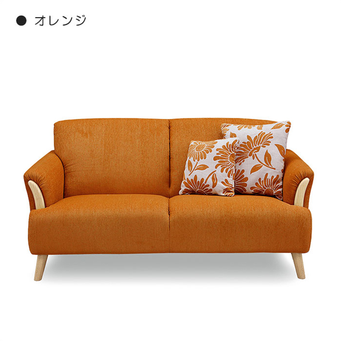  width 163cm fabric cloth 3P sofa 3 seater .3 person for 3P sofa cloth-covered simple with legs orange 