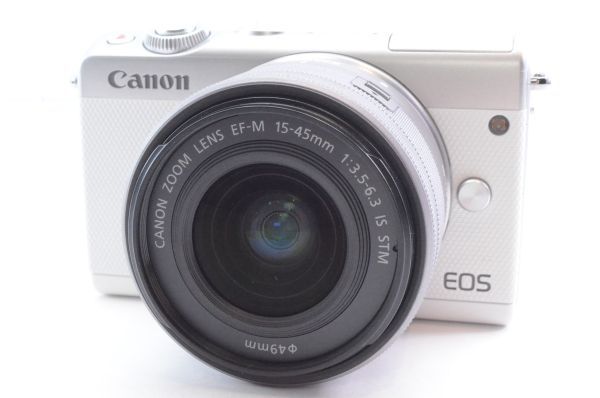 ★Canon キャノン EOS M100 ダブルズームキット ホワイト★元箱付き#H0042401106Aの画像2