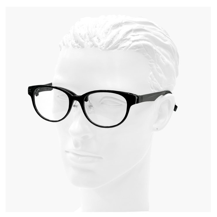 新品 跳ね上げ式メガネ 3001-1 ボスリントン 型 黒ぶち フレーム 眼鏡 跳ね上げメガネ 軽量 メンズ レディース ユニセックスの画像5
