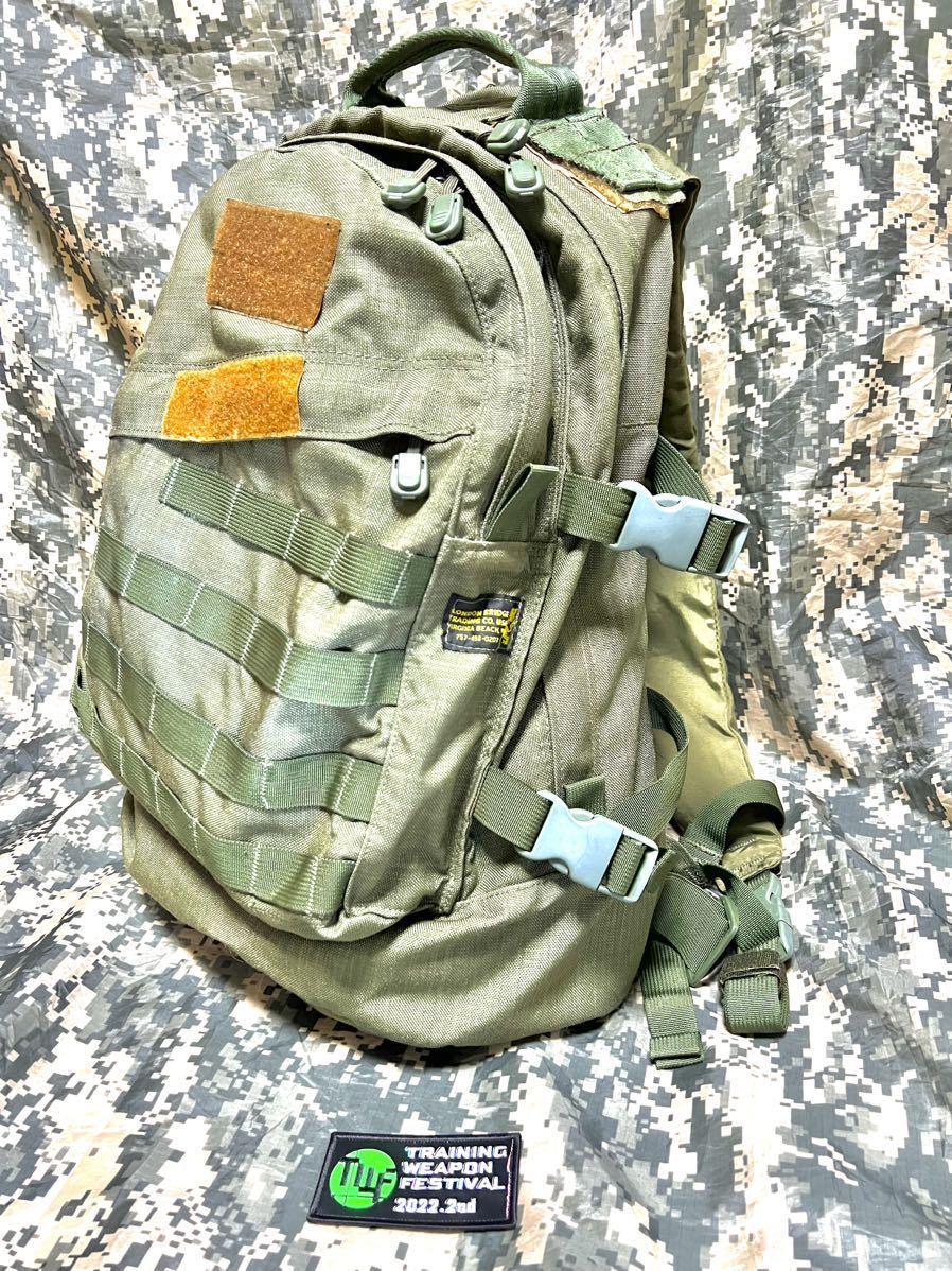 特殊部隊実物放出LBT-1476A 3 Day Backpack アサルトバックパック/OD?貴重レア色！30L容量！極上中古処分トレポン非売品ワッペン付ロンブリ_画像1