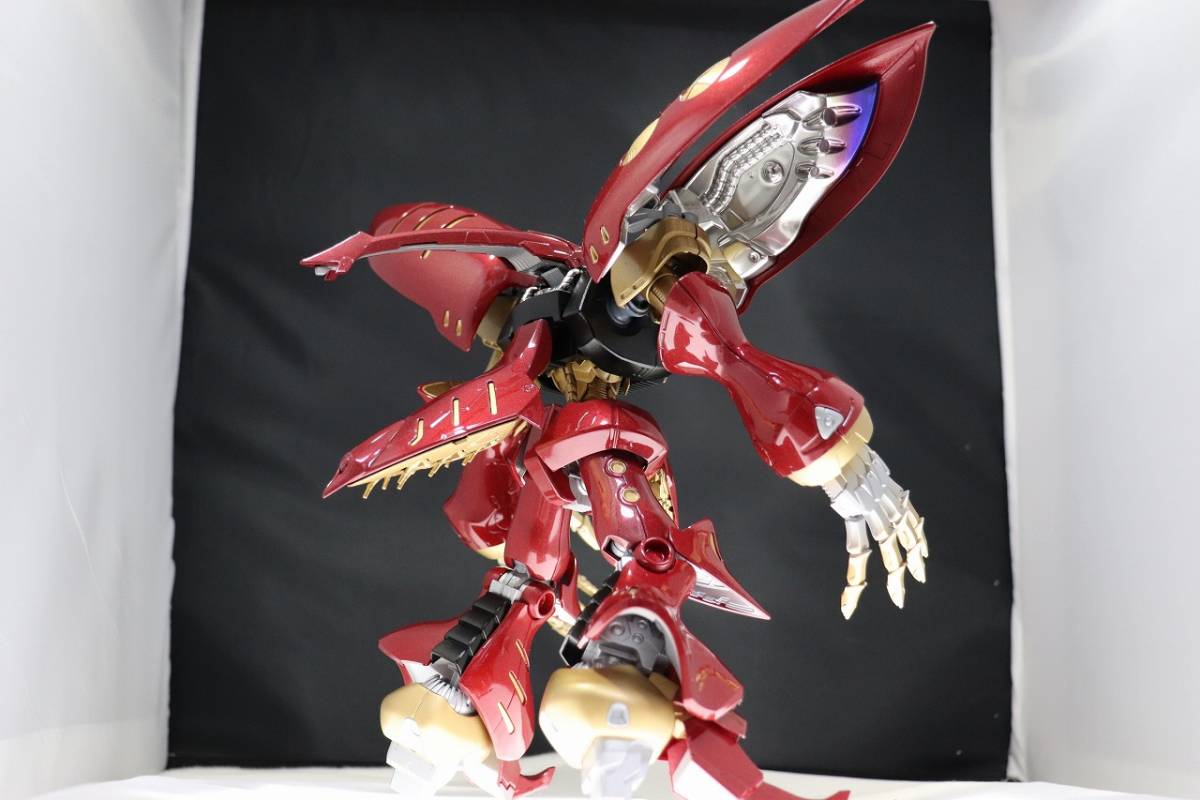 極ツヤ◆ 塗装済完成品 ◆ MG 1/100 キュベレイ プルツー プリズム 塗装 完成品◆ キャンディ キュベレイ ダムド アンベリール ハマーン_画像4