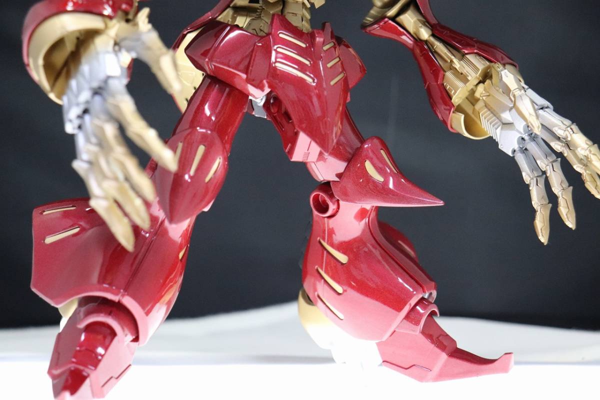 極ツヤ◆ 塗装済完成品 ◆ MG 1/100 キュベレイ プルツー プリズム 塗装 完成品◆ キャンディ キュベレイ ダムド アンベリール ハマーン_画像6