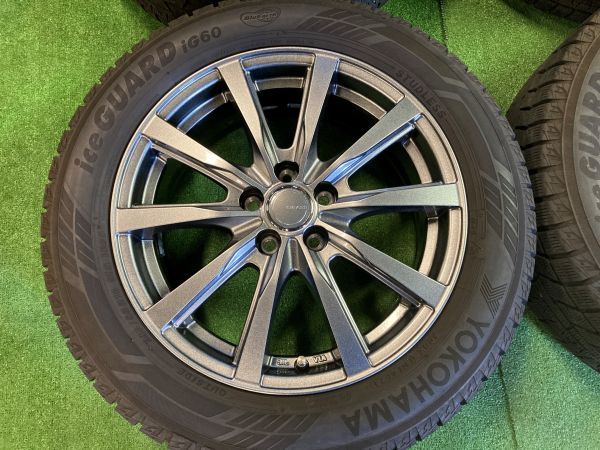 送料無料 スタッドレスセット ヨコハマ アイスガード IG60 205/55R16 2021年製造 プリウス レクサス CT ウィッシュ インプレッサスポーツ_画像2