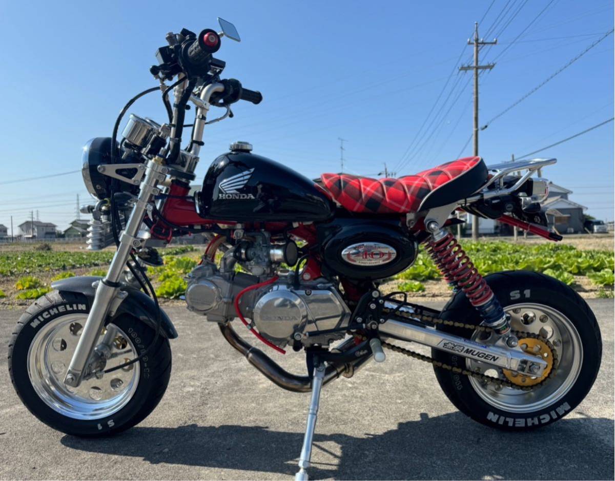 美品 フルカムタム モンキー AB27 武川 サイドスタンドホルダー 40周年記念車 AB27−1501@@@ 12V ゴリラ NSR 武川 キタコ_画像3