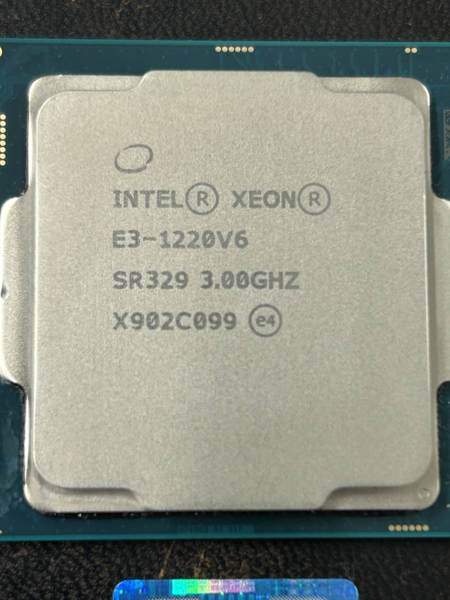 CPU Intel Xeon E3-1220V6 3.00GHz SR329 ■送料無料■動作確認済の画像2