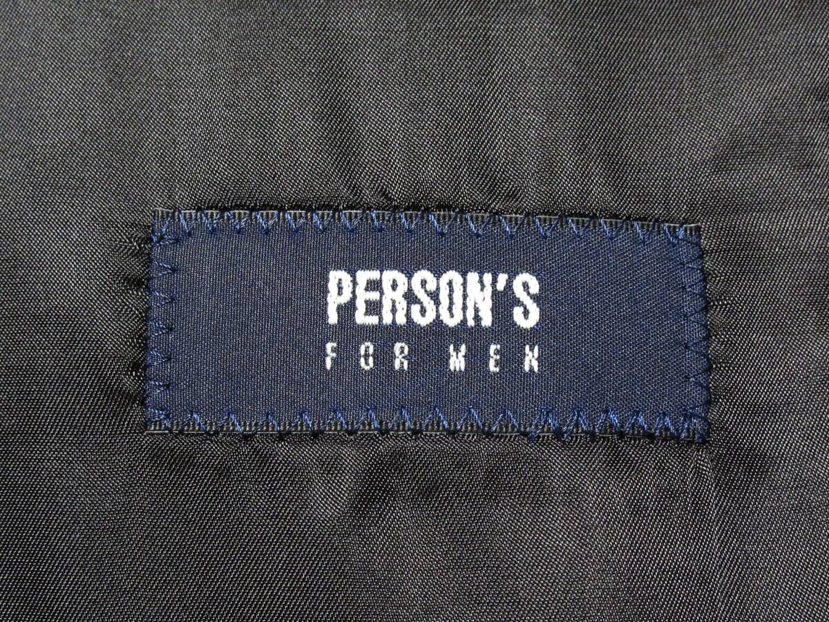 未使用 パーソンズ PERSON'S FOR MEN 素敵◆ ストレッチ 形状記憶 抗菌防臭 ストライプ ジャケット パンツ スーツ YA3 XS相当_画像9