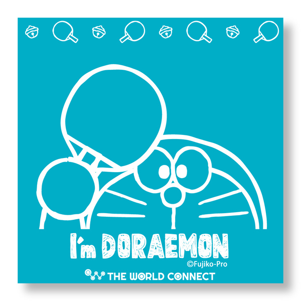 【3種×各2枚＝6枚入り】THE WORLD CONNECT ザ・ワールドコネクト I'm DORAEMON ドラえもん 粘着ラバーシート 卓球 ラバー 保護シート_画像3