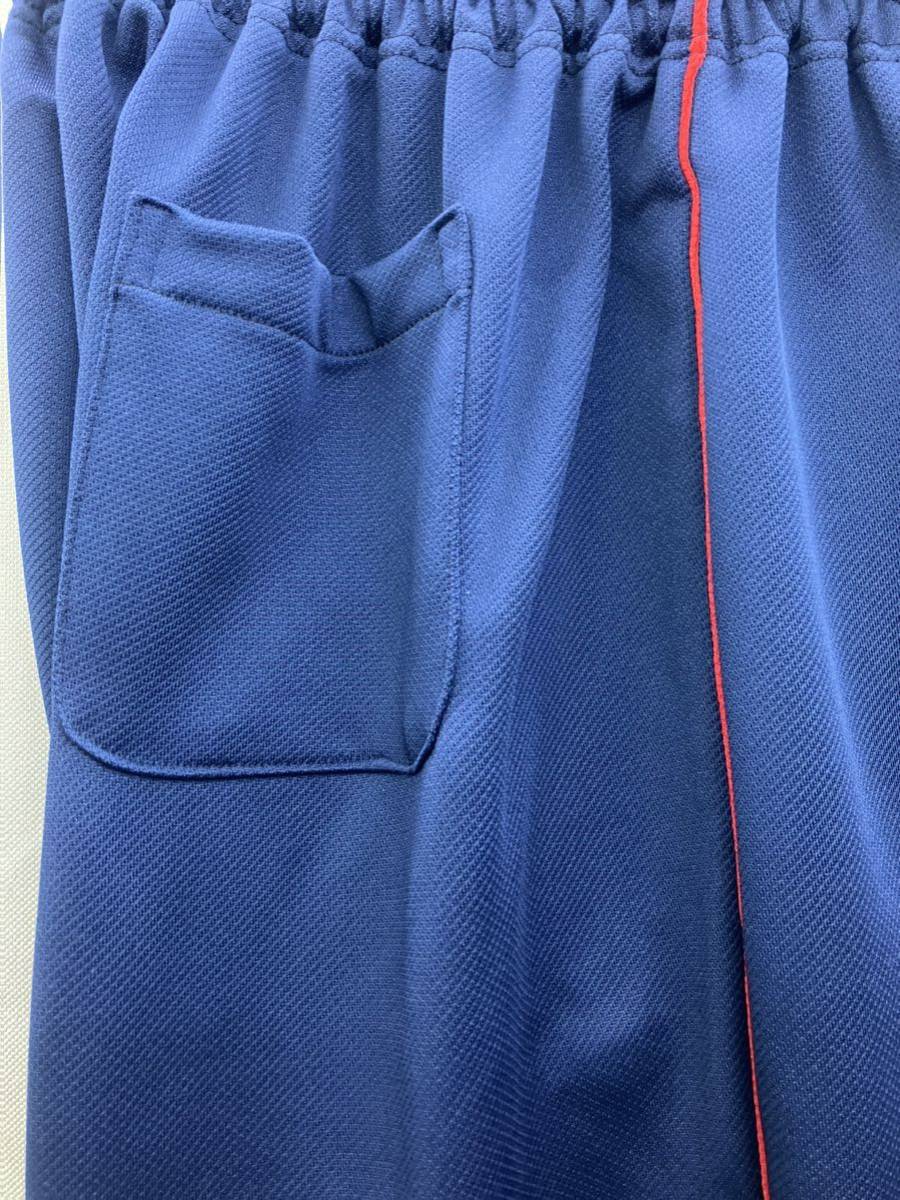 5L сделано в Японии спортивная форма джерси длинный низ темно-синий красный линия длинные брюки спорт одежда не использовался физическое воспитание . средний . средняя школа 