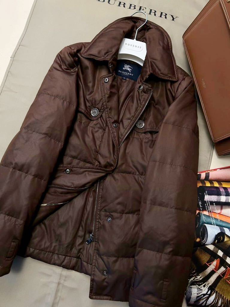 B17【ボリュームダウン】参考価格14万●超美品BURBERRY LONDON●トレンチダウンジャケットコート　バーバリーコート　レディース 38_画像2