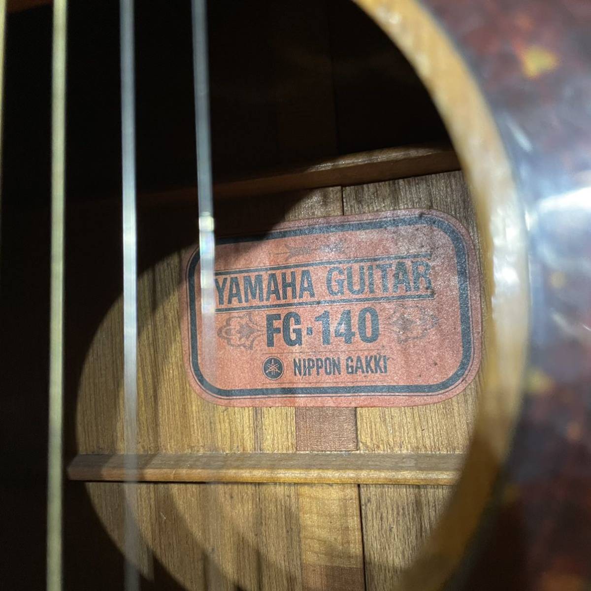 YAMAHA ヤマハ FG140 長体ロゴ 1969年前期モデル 赤ラベル YAMAHA ヤマハ FG140 長体ロゴ 1969年前期モデル 赤ラベル