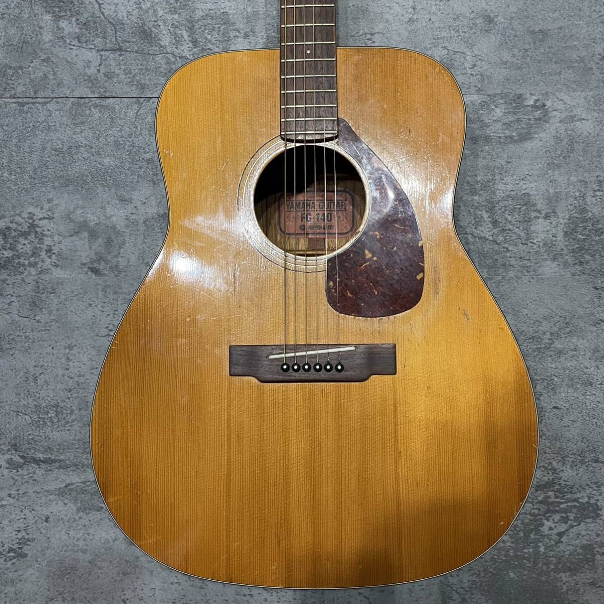 YAMAHA ヤマハ FG140 長体ロゴ 1969年前期モデル 赤ラベル YAMAHA ヤマハ FG140 長体ロゴ 1969年前期モデル 赤ラベル
