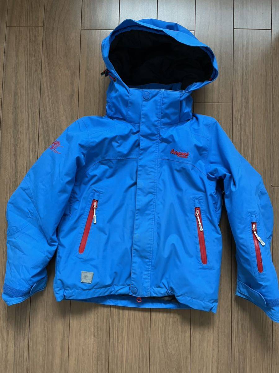 ベルガンス　bergans ノルウェー　スキー　ウェア　キッズ　130 表記　128/8 古着　中古　青　レア　スノボ　スノーボード_画像1