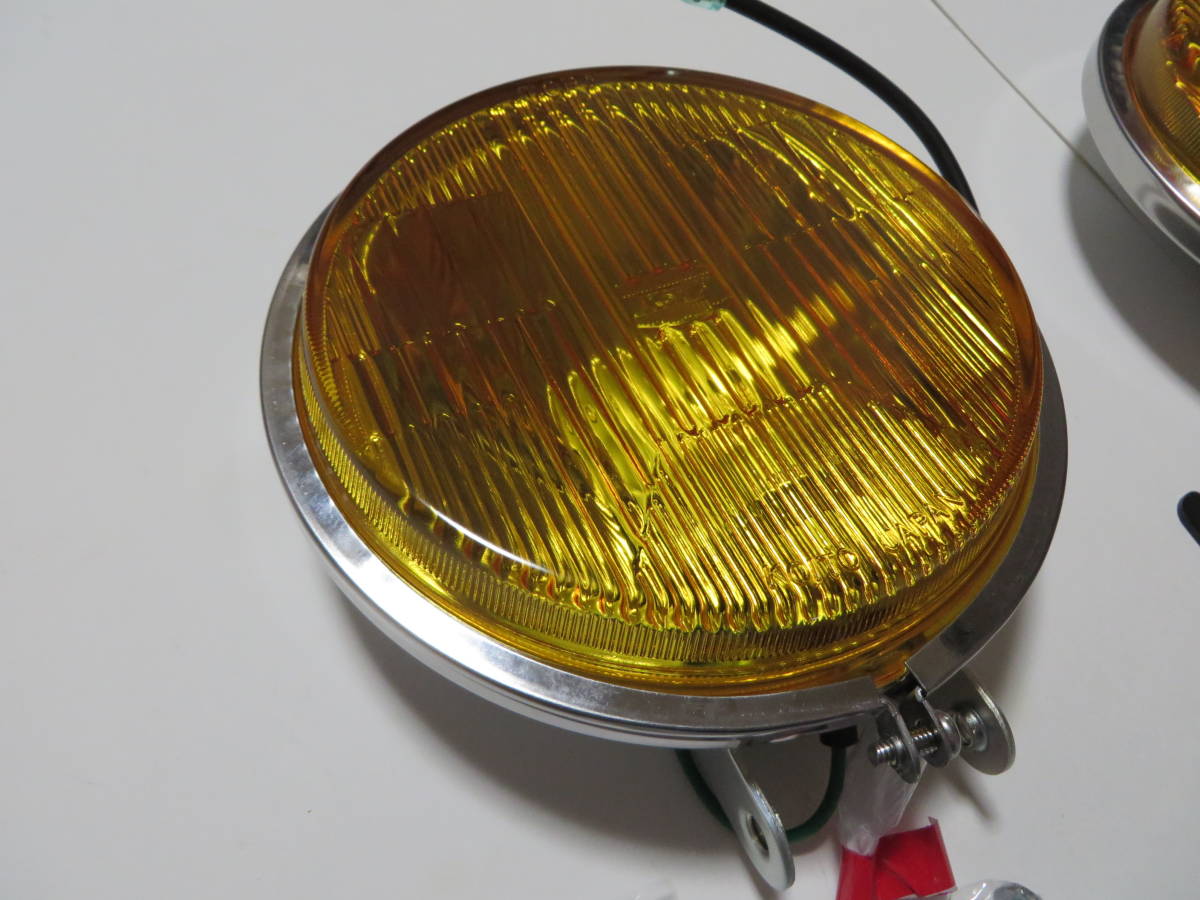 フォグランプ セット 丸型 134φ 小糸製作所 KOITO 12V 35W 白熱バルブ fog lamp set 旧車 いすゞ ベレット bellett mini ワーゲン 13.4cm_画像4