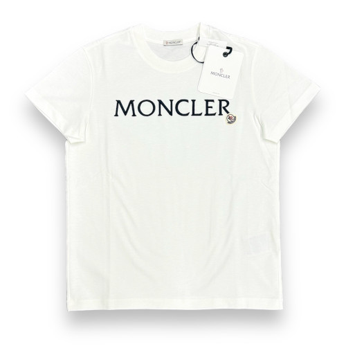 魅力の新作 新品 Lサイズ MONCLER ロゴ 刺しゅう パッチ Tシャツ