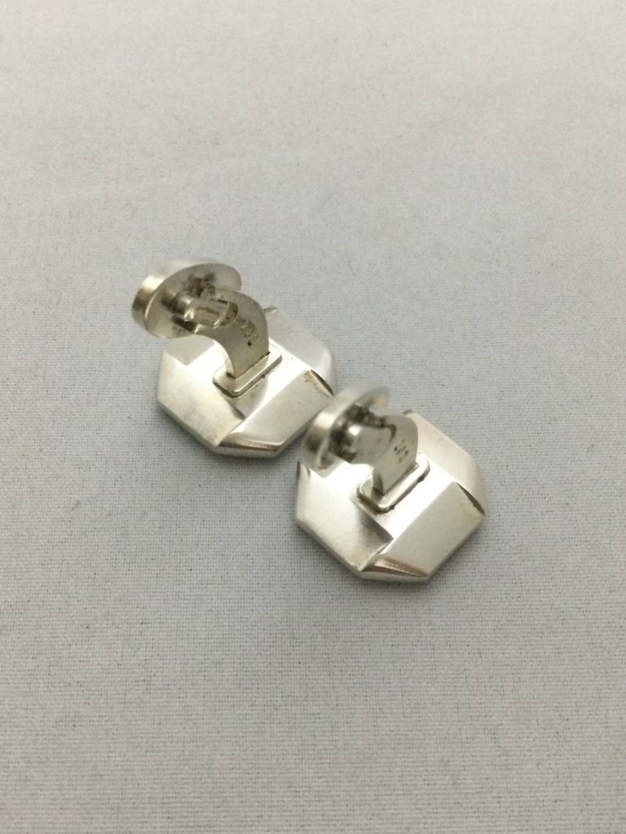 GEORG JENSEN　ジョージジェンセン　202　オニキス　スクエア　カフス　シルバー　アクセサリー　925【B836691】_画像5