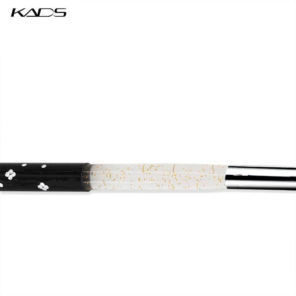 【次回入荷なし】KADS スカルプネイル用筆 コリンスキー製 ラメ入りハンドル ネイルジェルブラシ アクリルネイルブラシ ネイル描