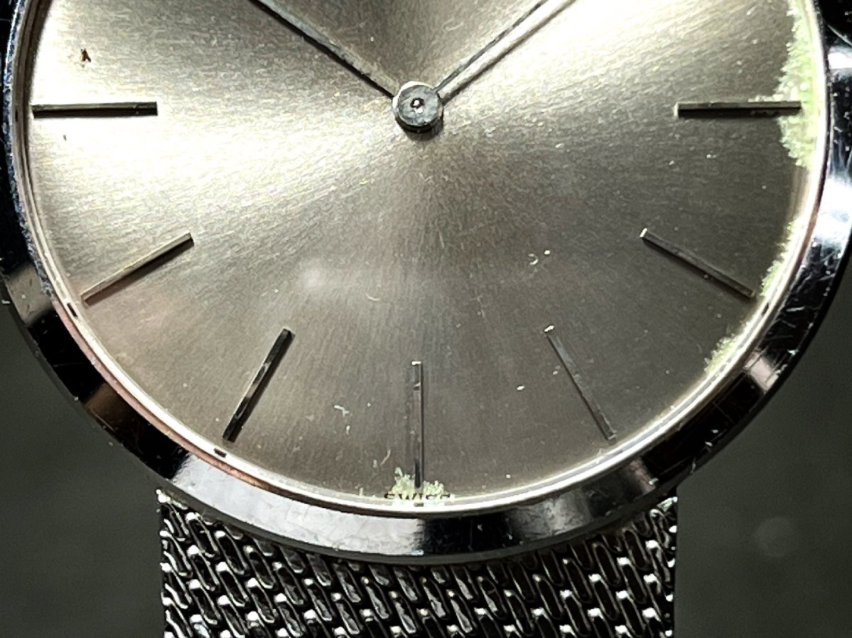 PIAGET ピアジェ K18 金無垢 手巻き メンズ腕時計 750刻印 約61g 稼働 現状品の画像3
