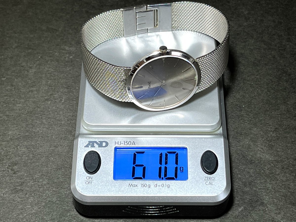 PIAGET ピアジェ K18 金無垢 手巻き メンズ腕時計 750刻印 約61g 稼働 現状品の画像10