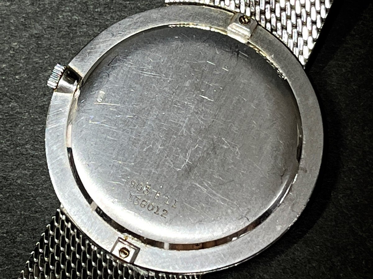 PIAGET ピアジェ K18 金無垢 手巻き メンズ腕時計 750刻印 約61g 稼働 現状品の画像6