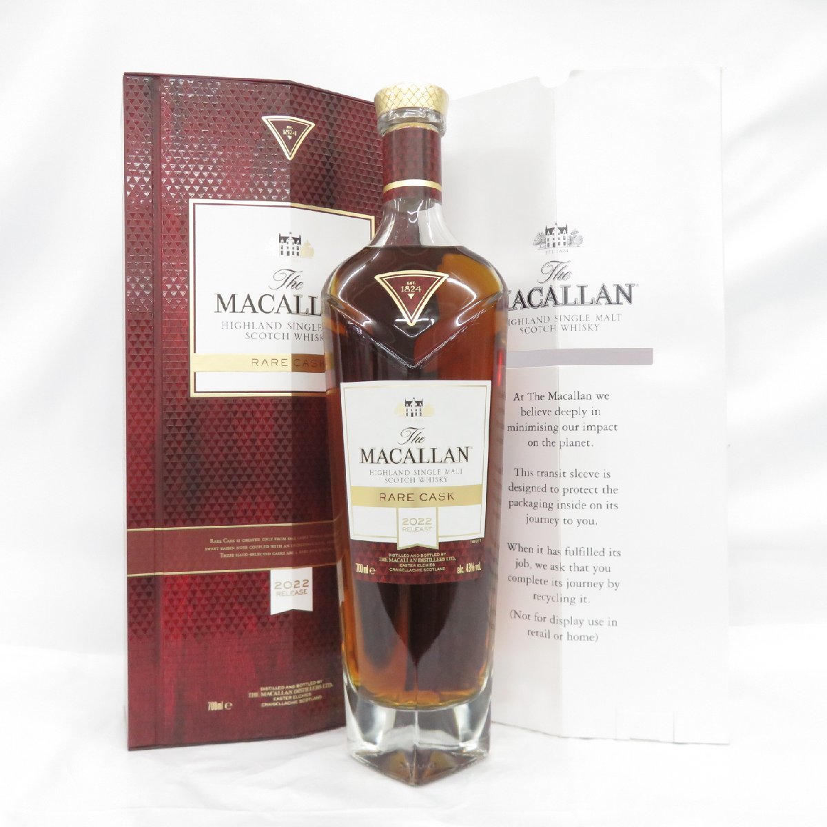 【未開栓】The MACALLAN ザ・マッカラン レアカスク 2022 ウイスキー 700ml 43% 箱付 11500595 0212_画像1