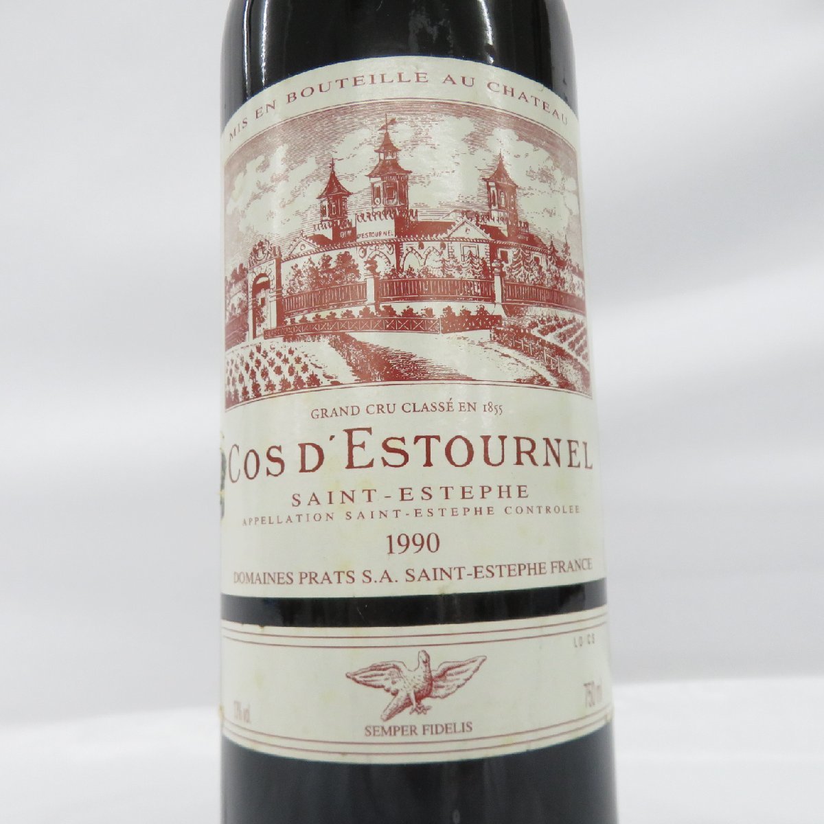 【未開栓】Chateau Cos d'Estournel シャトー・コス・デストゥルネル 1990 赤 ワイン 750ml 13％ ※目減り有 11501276 0214_画像2