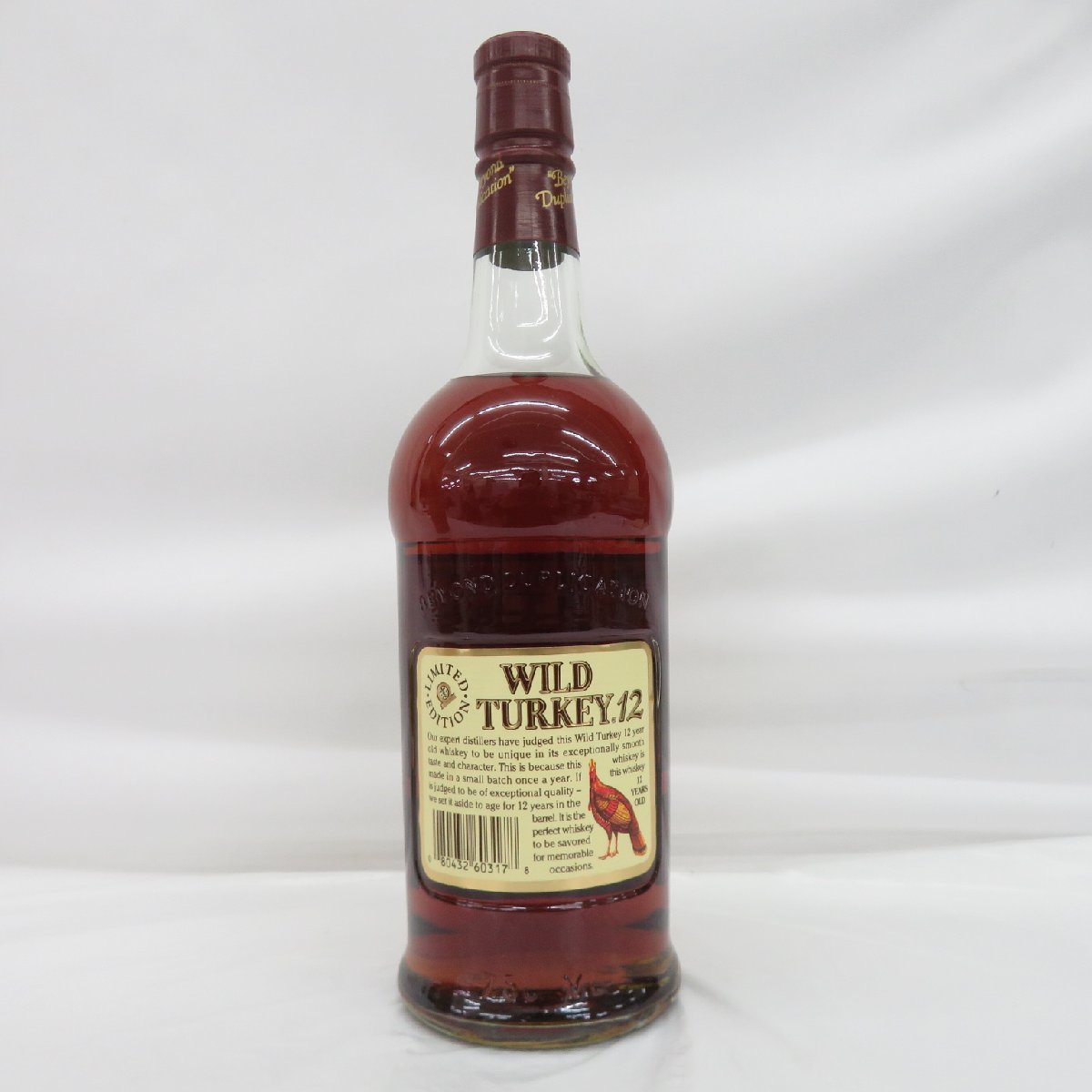 【未開栓】WILD TURKEY ワイルドターキー 12年 旧 分割ラベル ウイスキー 750ml 50.5% 箱付 ※目減り(小)有 814105252 0219_画像7