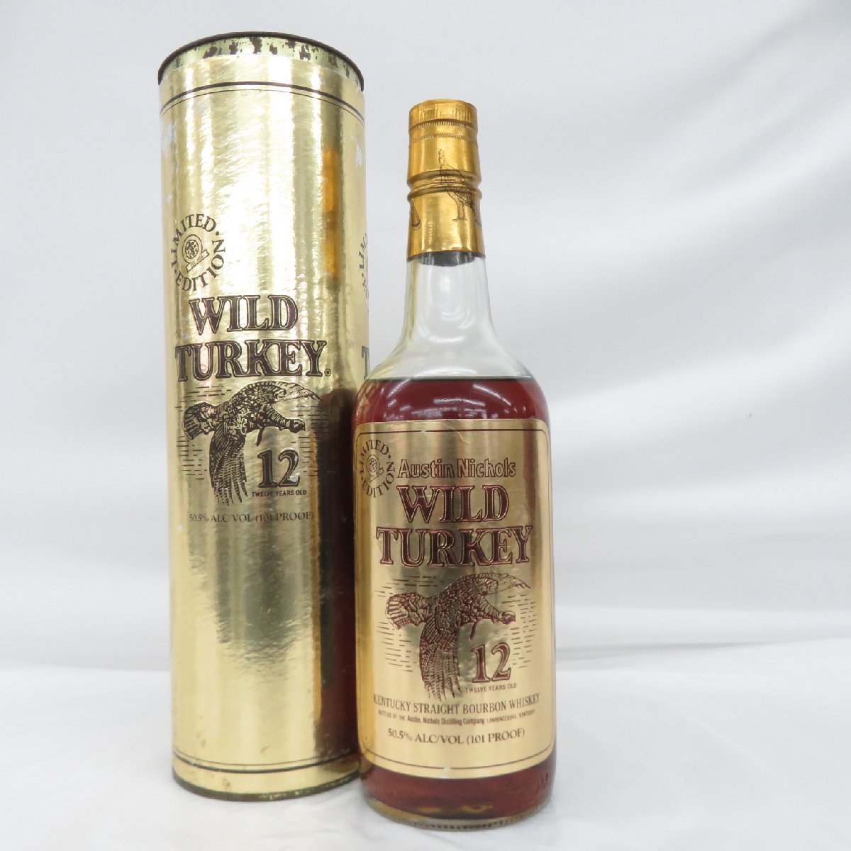 【未開栓】WILD TURKEY ワイルドターキー 12年 ゴールドラベル ウイスキー 750ml 50.5% 箱付 ※目減り(小)有 11507303 0219_画像1