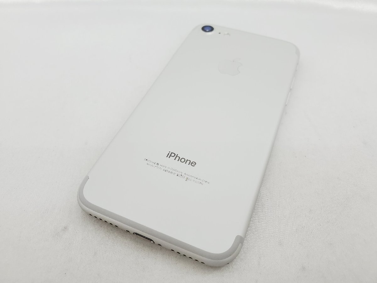 1円～【中古品】au by KDDI エーユー スマートフォン Apple iPhone 7 32GB MNCF2J/A シルバー 判定○ ※SIMロック解除済み 11493396 0204_画像2