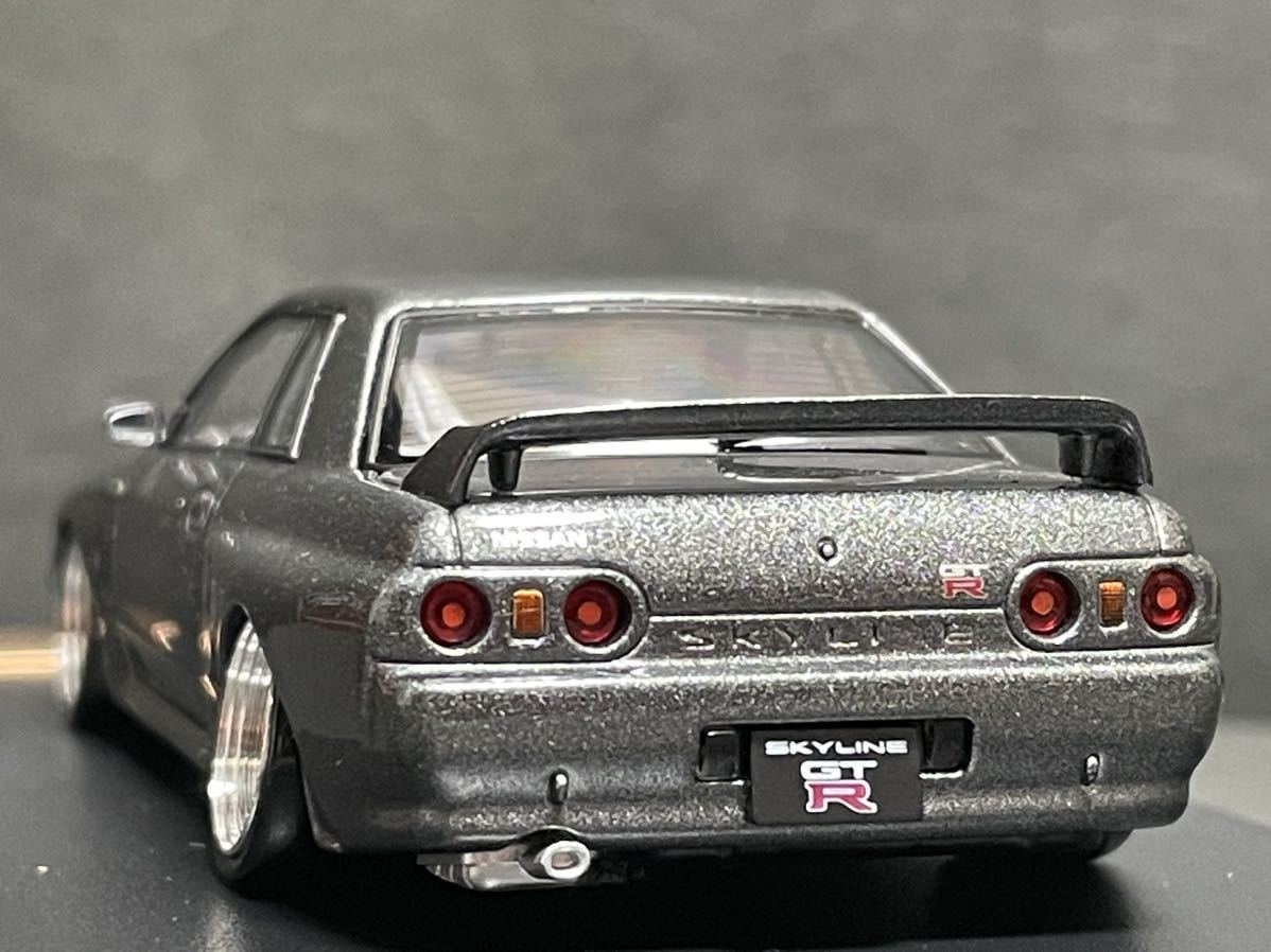 1/43 NISSAN スカイラインGT-R R32 BNR32 BBS-LMタイプ 深リムホイール ローダウン 国産スポーツカー_画像8