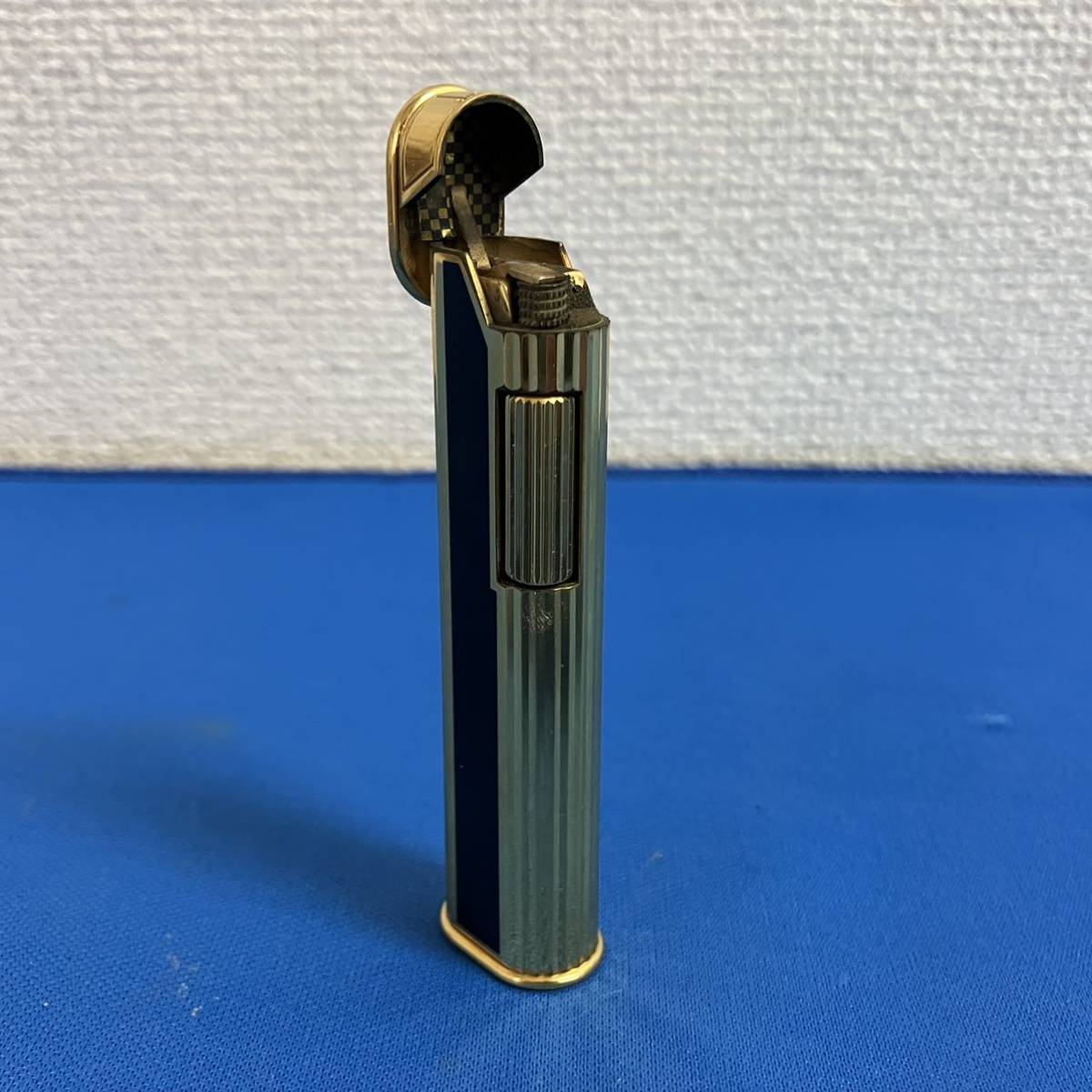 dunhill ダンヒル ガスライター ゴールド×ブラック 着火未確認_画像3