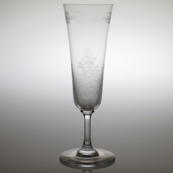 バカラ シャンパングラス ● ラファイエット シャンパン フルート エッチング クリスタル 17.5cm Lafayette
