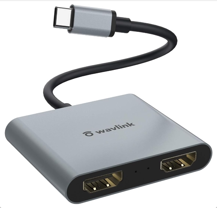 WAVLINK USB type-C → デュアル HDMI アダプター 4K@60Hz ／ 2ｘ4K＠30Hz 新品 送料込み