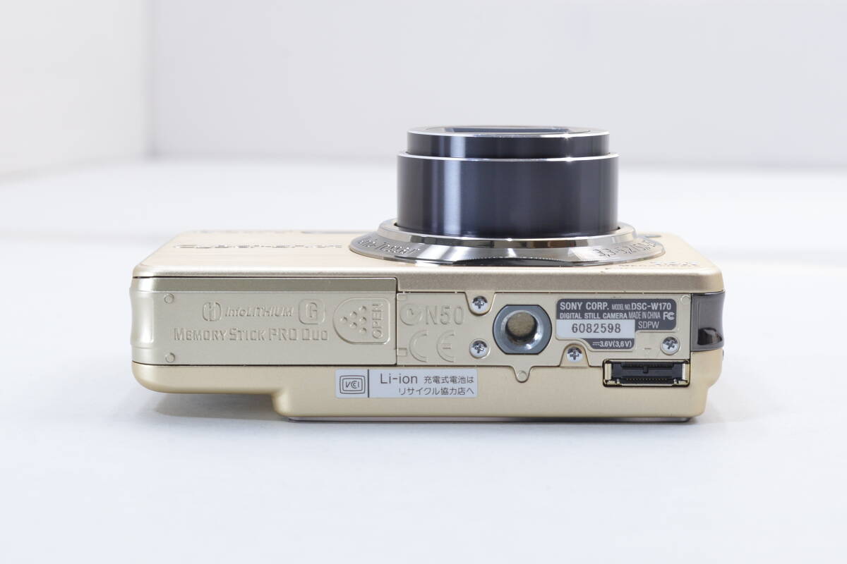 【ecoま】SONY DSC-W170 ゴールド CyberShot コンパクトデジタルカメラ_画像6
