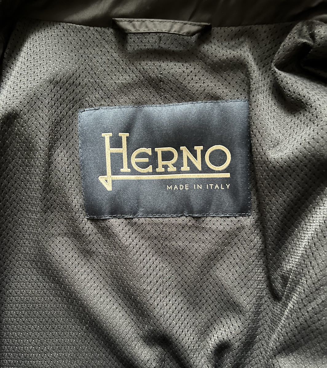 美品 HERNO ヘルノ パッカブルジャケット 定価85,000円 ブラック 50_画像10
