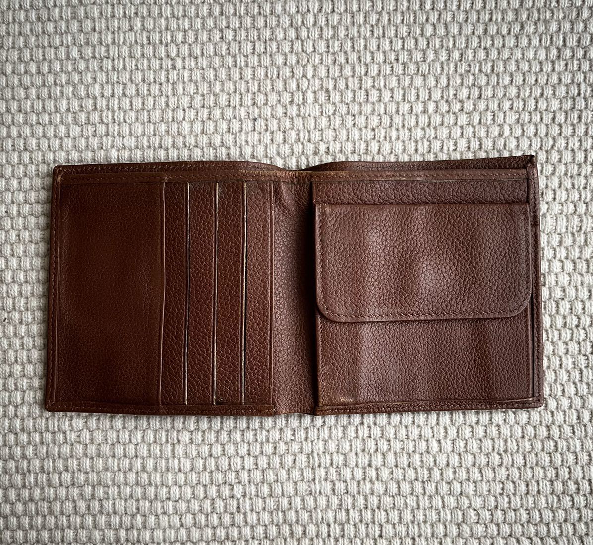 LONGCHAMP ロンシャン 財布 二つ折り ブラウン イタリア製_画像4