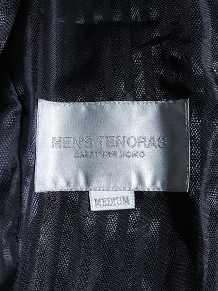 MEN'S TENORAS ティノラス 羊革ラムレザー テーラー チェスター風 ロングコート M_画像3