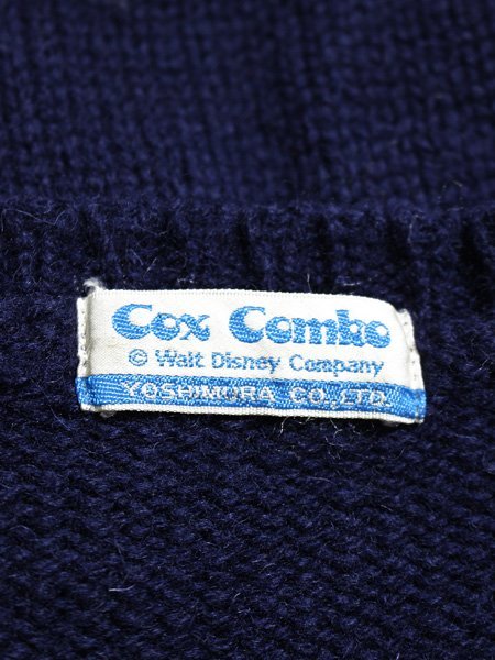 Cox Combo ディズニー プーさんモチーフ 編み柄 クルーニットセーター_画像3