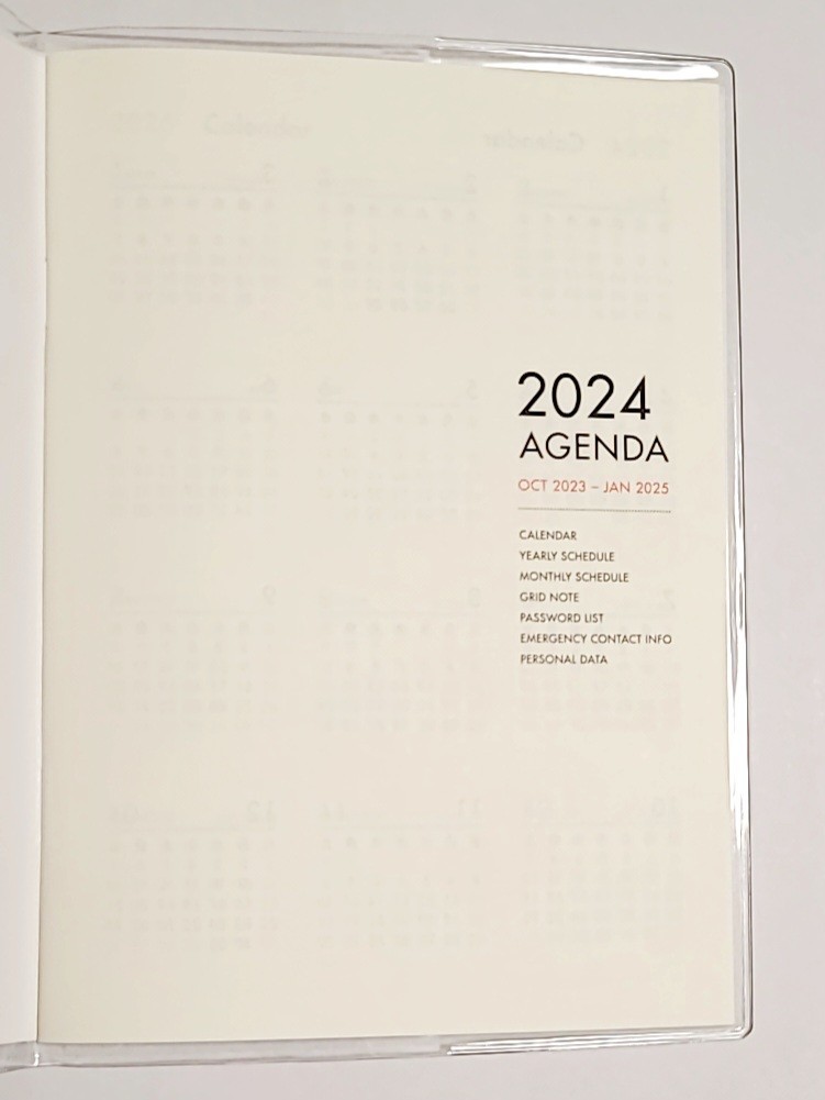 送料無料　2024　手帳　B6　ウィリアムモリス　2023.10～2025.1