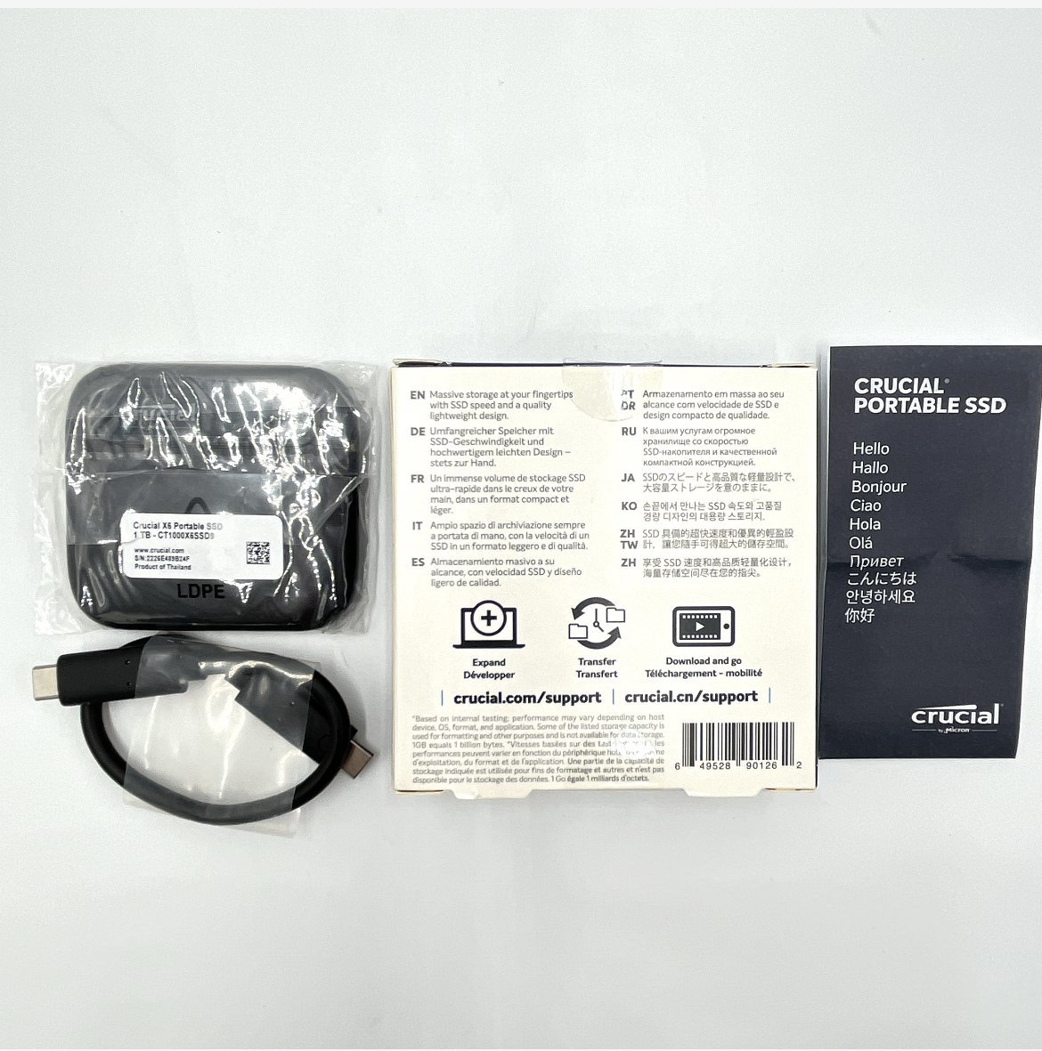 Crucial X6 SSD 1TB 良品 外付け_画像2