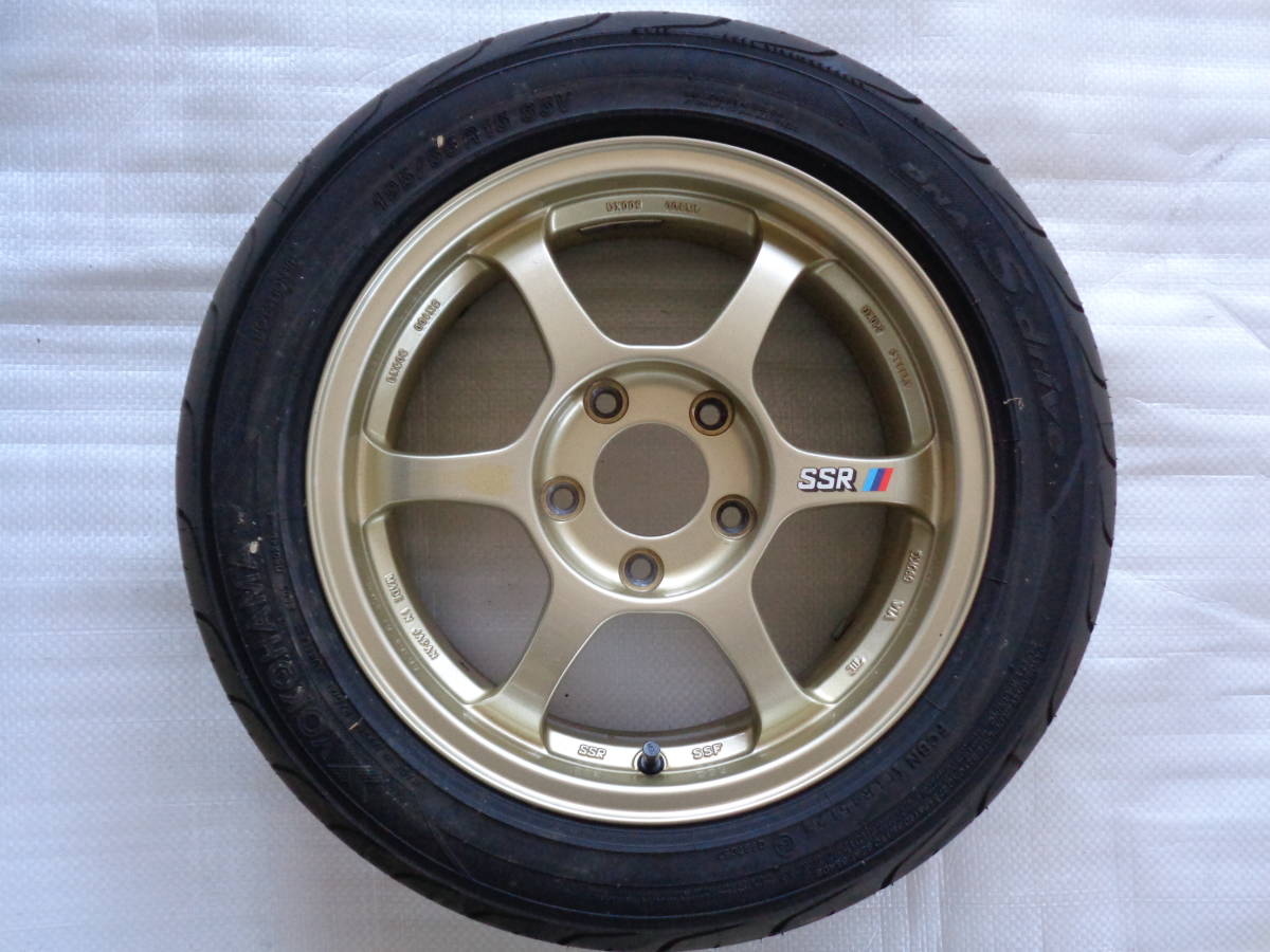 ホイール+タイヤセット SSR　TYPE-C　15×7.0+42　5H-114.3　195/55R15　ヨコハマ　SDRIVE　５穴_画像6