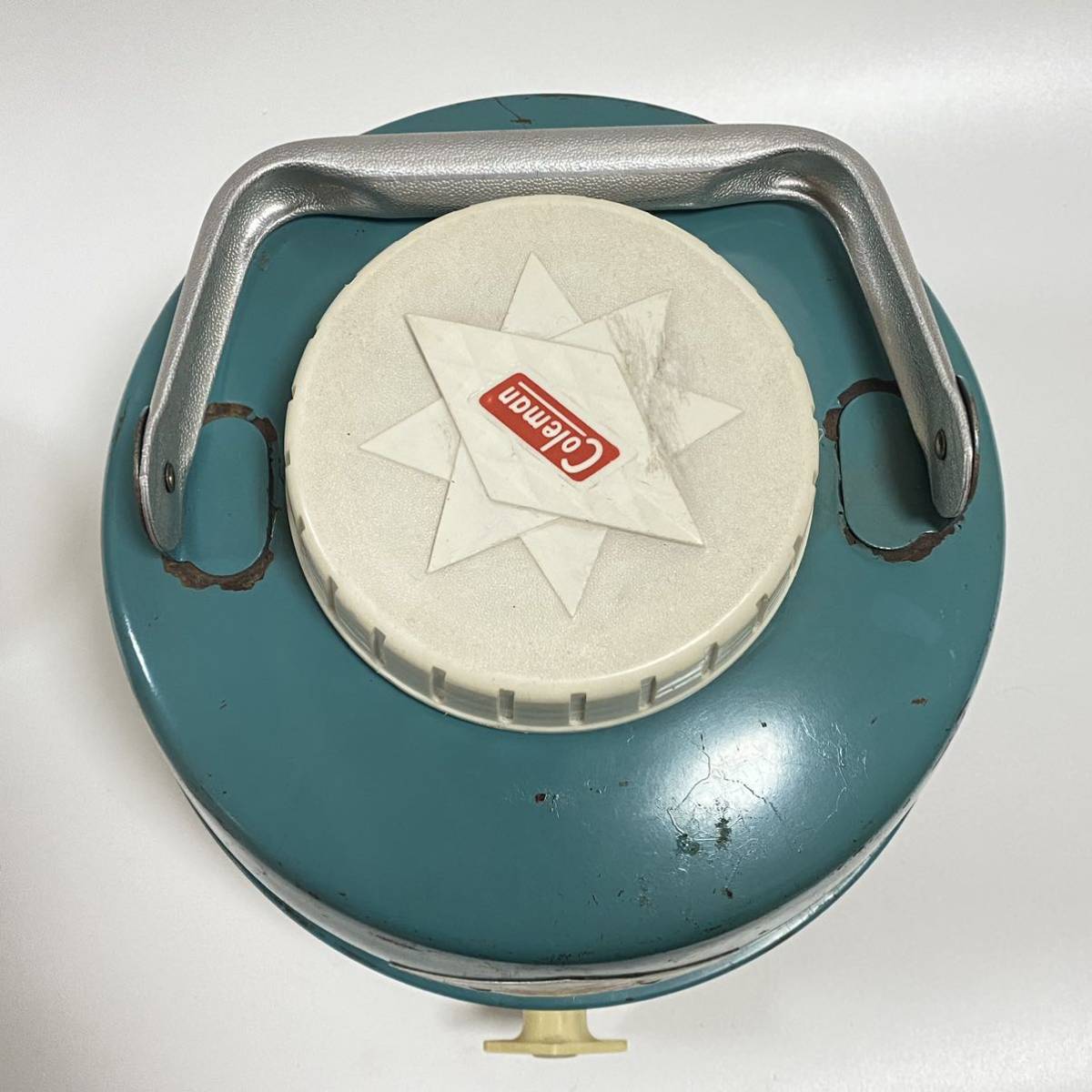 【希少】Coleman コールマン ウォータージャグ ダイヤモンドロゴ　ターコイズブルー　1ガロン　1960s　ビンテージ　Made in USA　キャンプ_画像8