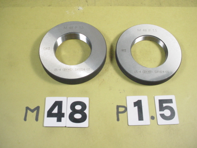 M48*1.5 GR2-IR2 程度良好中古品 ミリサイズ ネジゲージ リング M48*1.5 GR2-IR2 程度良好中古品 ミリサイズ ネジゲージ リング