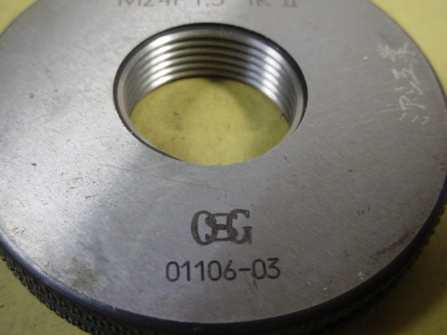 M24*1.5 GR2-IR2 程度良好中古品 ミリサイズ ネジゲージ リング M24*1.5 GR2-IR2 程度良好中古品 ミリサイズ ネジゲージ リング