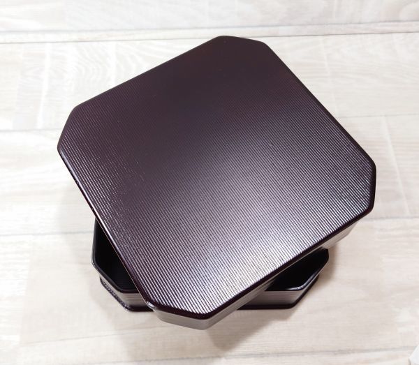 [ редкий ]. уровень многоярусный контейнер из дерева лакированные изделия [.hegi глаз . высота -слойный 5 уровень ] размер 17×17× высота 26cm чайная посуда коробка для выпечки чайная посуда G230123706