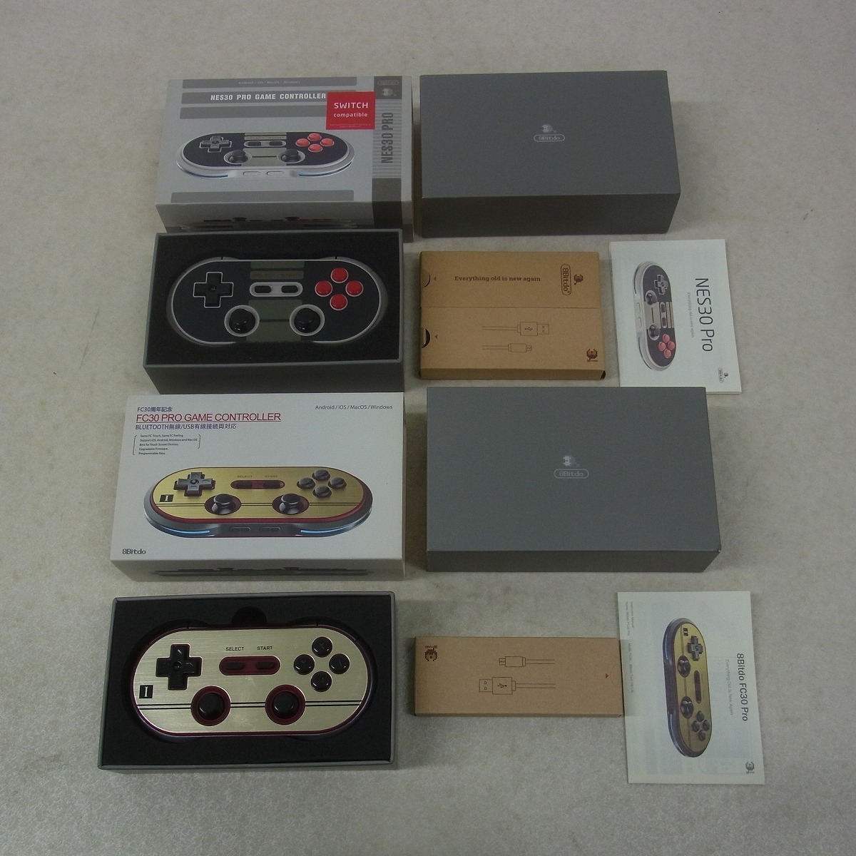 8Bitdo Wireless Bluetooth ワイヤレス ブルートゥース コントローラー まとめて 6個セット FC/NES/SFC/SNES 【GM；V0CD0009_画像4